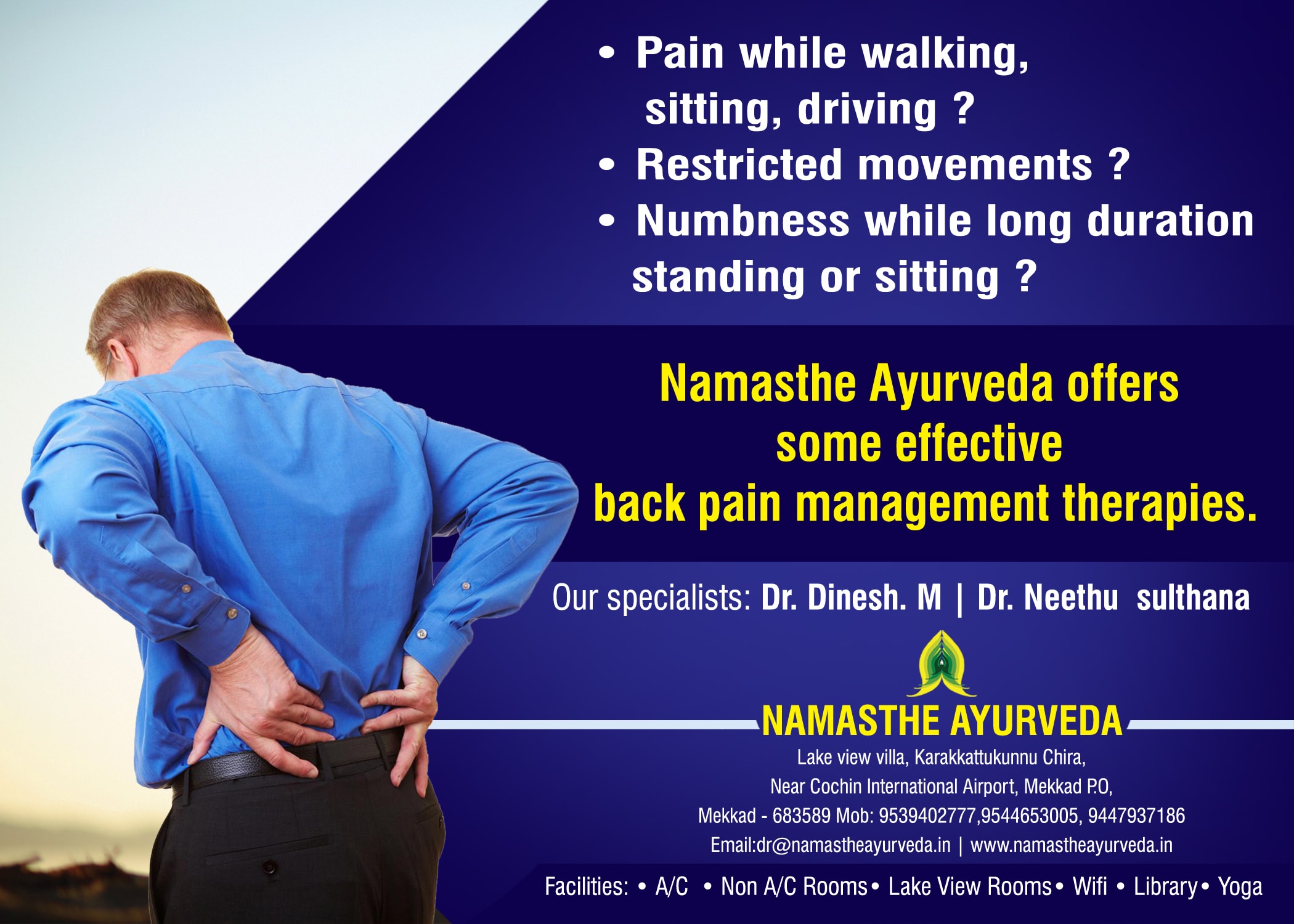 Namasthe Back pain treatment